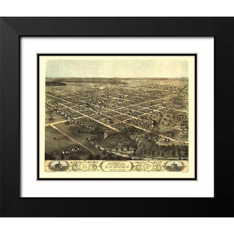 Kokomo Indiana - Ruger 1868 Black Modern Wood Framed Art Print with Double Matting by Ruger