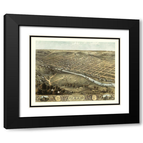 Peru Indiana - Ruger 1868 Black Modern Wood Framed Art Print with Double Matting by Ruger