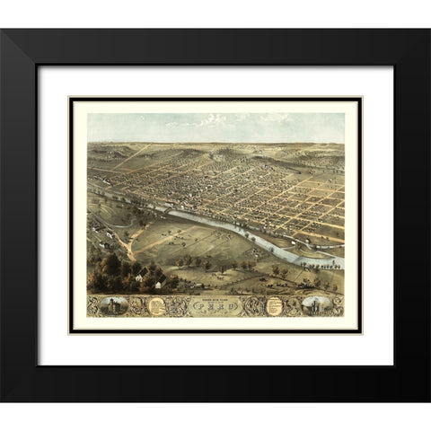 Peru Indiana - Ruger 1868 Black Modern Wood Framed Art Print with Double Matting by Ruger