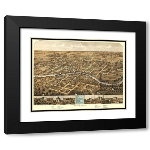 South Bend Indiana - Ruger 1866 Black Modern Wood Framed Art Print with Double Matting by Ruger