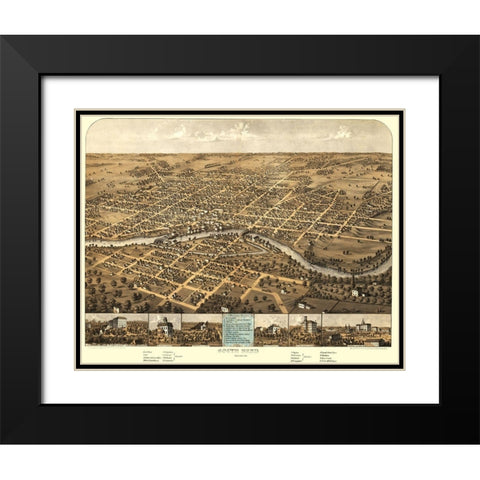 South Bend Indiana - Ruger 1866 Black Modern Wood Framed Art Print with Double Matting by Ruger