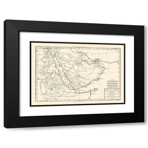 Egypt Arabia - Bonne Black Modern Wood Framed Art Print with Double Matting by Bonne