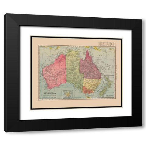 Australia - Hammond 1910 Black Modern Wood Framed Art Print with Double Matting by Hammond