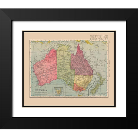 Australia - Hammond 1910 Black Modern Wood Framed Art Print with Double Matting by Hammond