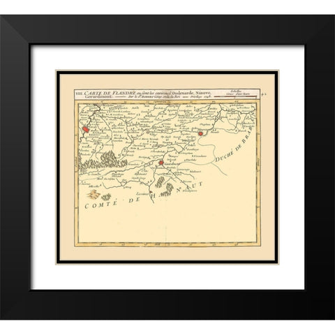 Oudenaarde Belgium - Robert 1748  Black Modern Wood Framed Art Print with Double Matting by Robert