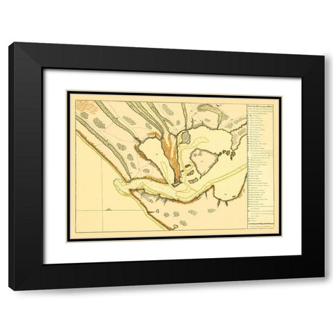 Rio Grande El San Pedro Brazil - Garzia 1760 Black Modern Wood Framed Art Print with Double Matting by Garzia