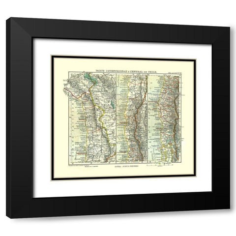 Northern Central Chile South America - Perthes Black Modern Wood Framed Art Print with Double Matting by Perthes