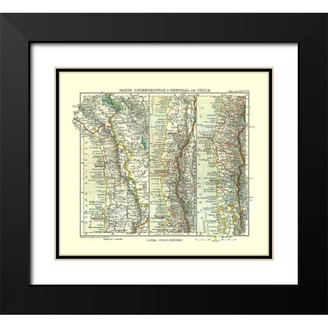 Northern Central Chile South America - Perthes Black Modern Wood Framed Art Print with Double Matting by Perthes