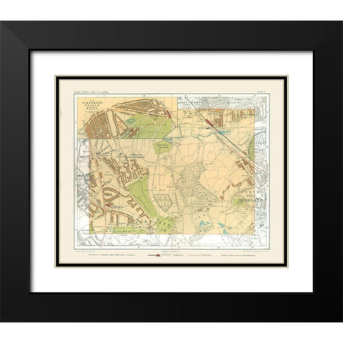 Alexandra Palace England - Philip 1904 Black Modern Wood Framed Art Print with Double Matting by Philip