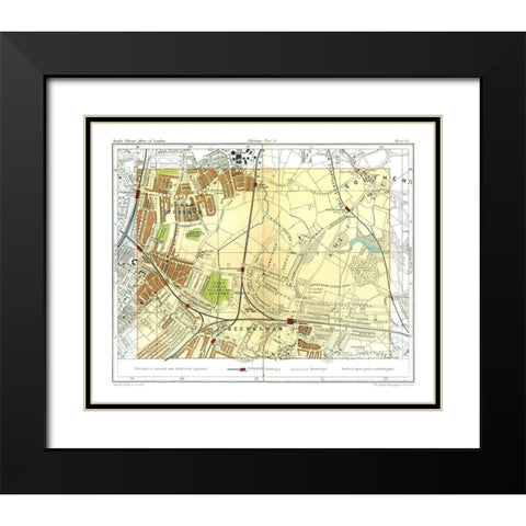 Sydenham Beckenham London England - Philip 1904 Black Modern Wood Framed Art Print with Double Matting by Philip