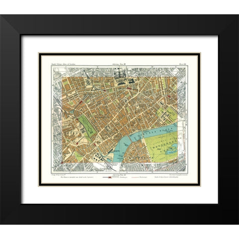 Chelsea London England - Philip 1904 Black Modern Wood Framed Art Print with Double Matting by Philip