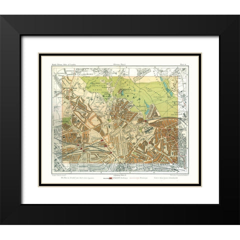 Hampstead London England - Philip 1904 Black Modern Wood Framed Art Print with Double Matting by Philip