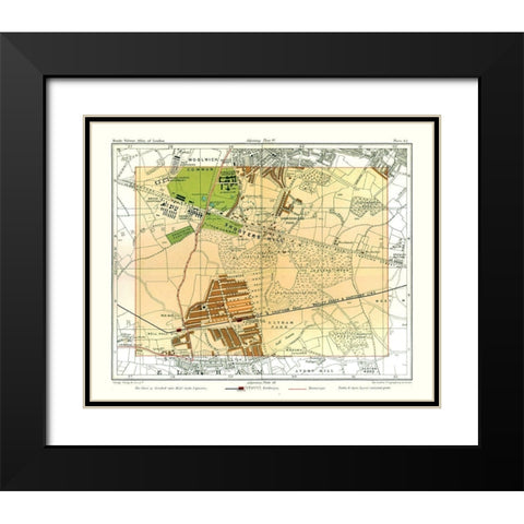 Shooters Hill London England - Philip 1904 Black Modern Wood Framed Art Print with Double Matting by Philip