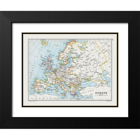 Russia France Austria Hungary Germany Black Modern Wood Framed Art Print with Double Matting by Bartholomew
