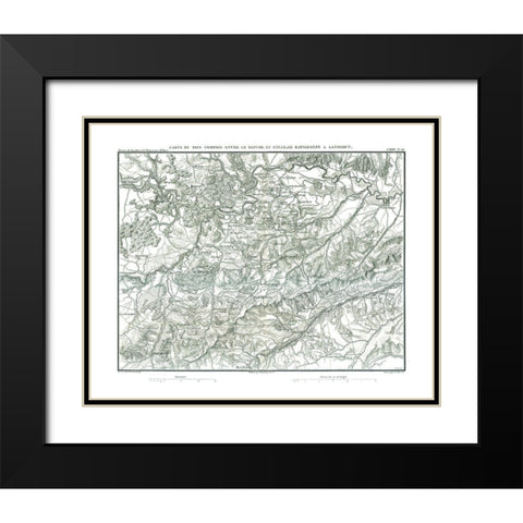 Europe Germany - Thiers 1866 Black Modern Wood Framed Art Print with Double Matting by Thiers