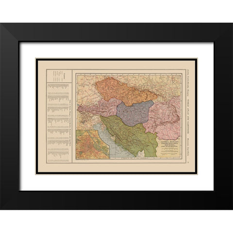 Eastern Europe Austria Hungary Romania Black Modern Wood Framed Art Print with Double Matting by Reynold