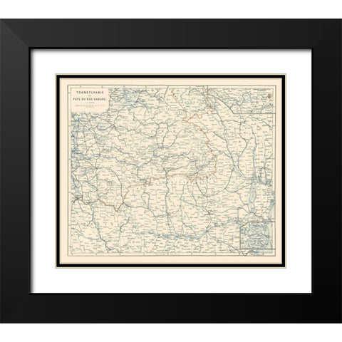 Eastern Europe - Baedeker 1896 Black Modern Wood Framed Art Print with Double Matting by Baedeker