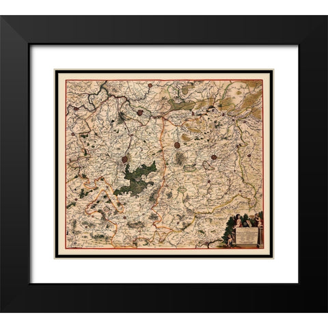 Benelux Flemish Brabant Province Belgium Black Modern Wood Framed Art Print with Double Matting by De Wit