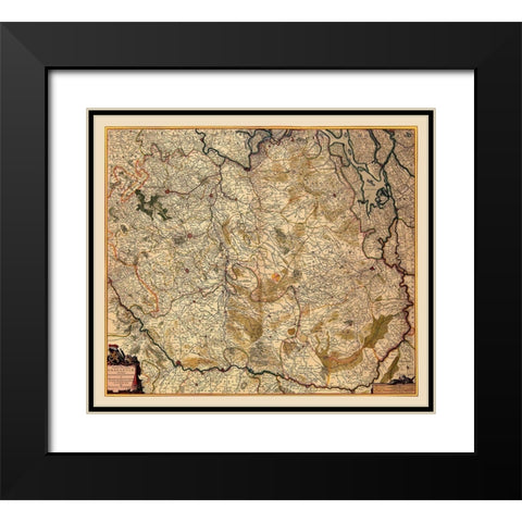 Benelux Flemish Brabant Flanders Belgium Black Modern Wood Framed Art Print with Double Matting by Visscher