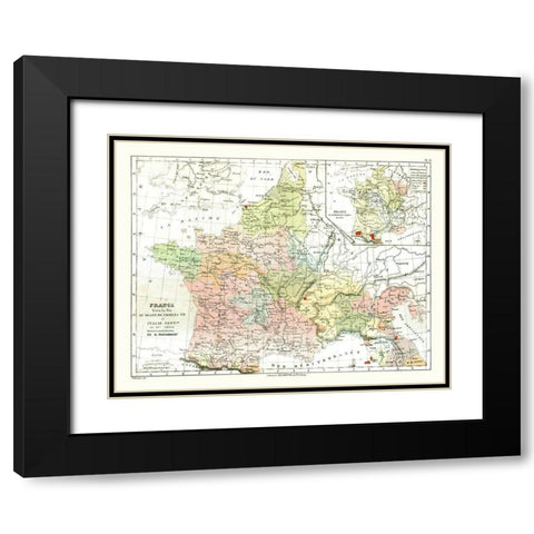 Charles VII France - Cortambert 1880 Black Modern Wood Framed Art Print with Double Matting by Cortambert
