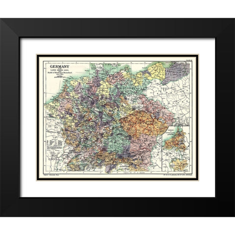 Late Middle Ages 1273 to 1492 Germany - Poole 1902 Black Modern Wood Framed Art Print with Double Matting by Poole