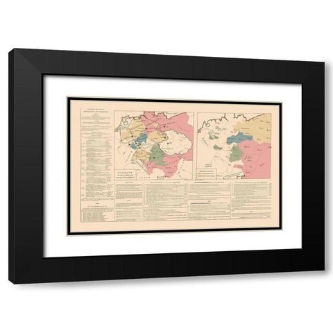 Germany - Le Sage 1801 Black Modern Wood Framed Art Print with Double Matting by Le Sage