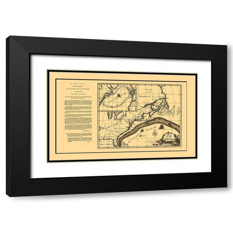 Gulf Stream Atlantic Ocean United States Canada Black Modern Wood Framed Art Print with Double Matting by Franklin
