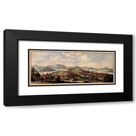 China Hong Kong Picture - Van Meurs 1670 Black Modern Wood Framed Art Print with Double Matting by Van Meurs