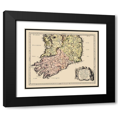 Southern Ireland - Mariette 1665 Black Modern Wood Framed Art Print with Double Matting by Mariette