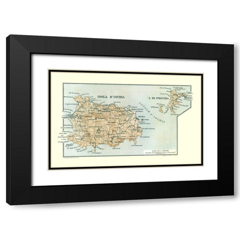 Isola dIschia Isola di Procida Italy Europe Black Modern Wood Framed Art Print with Double Matting by Baedeker