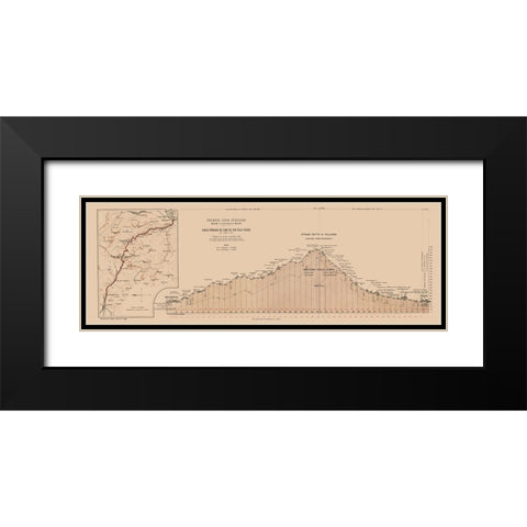 Pian delle Fugazze Italy Touring Club Italiano Black Modern Wood Framed Art Print with Double Matting by Unknown