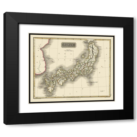 Japan - Constable 1817 Black Modern Wood Framed Art Print with Double Matting by Constable