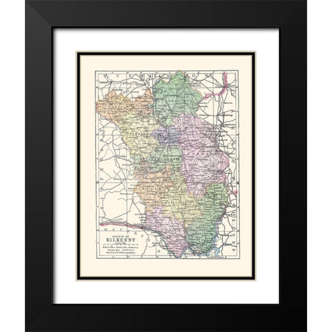 Kuril Islands Asia Plan Japan - La Perouse 1799 Black Modern Wood Framed Art Print with Double Matting by La Perouse