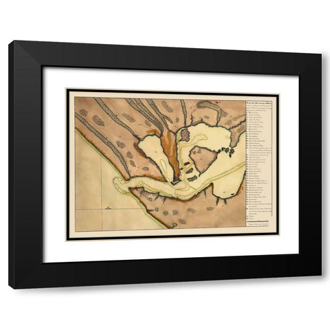 Lagoa dos Patos Brazil South America - Garzia 1700 Black Modern Wood Framed Art Print with Double Matting by Garzia