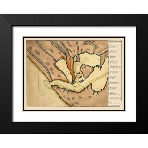 Lagoa dos Patos Brazil South America - Garzia 1700 Black Modern Wood Framed Art Print with Double Matting by Garzia