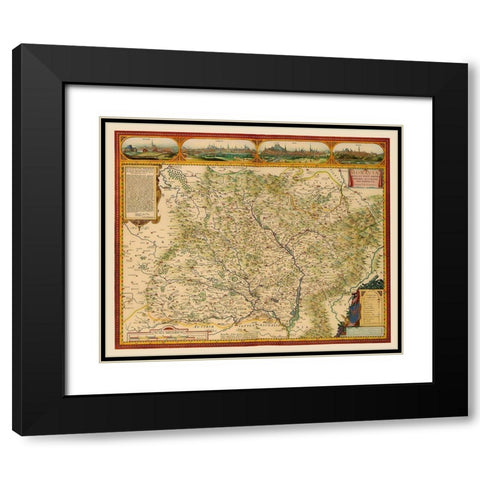 Eastern Europe Moravia Czech Republic Black Modern Wood Framed Art Print with Double Matting by Visscher