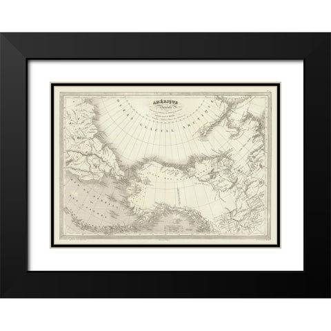 North America - Monin Black Modern Wood Framed Art Print with Double Matting by Monin