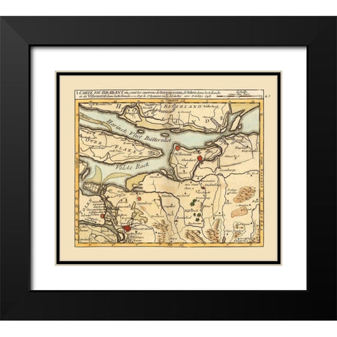 Environs Bergen op Zoom Netherlands - Robert 1748  Black Modern Wood Framed Art Print with Double Matting by Robert