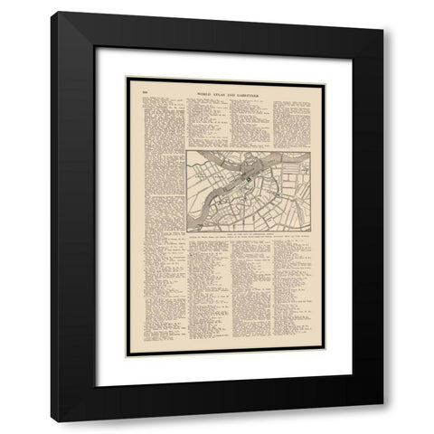 Europe Petrograd Russia - Reynold 1921 Black Modern Wood Framed Art Print with Double Matting by Reynold