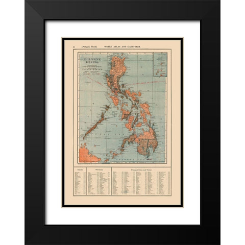 Asia Philippine Islands - Reynold 1921 Black Modern Wood Framed Art Print with Double Matting by Reynold