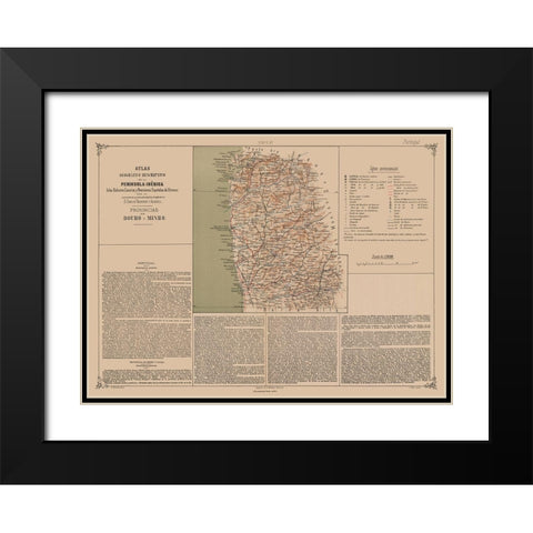 Europe Douro Minho Provinces Portugal Black Modern Wood Framed Art Print with Double Matting by Valverde