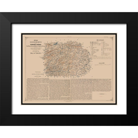 Europe Tras os Montes Province Portugal Black Modern Wood Framed Art Print with Double Matting by Valverde
