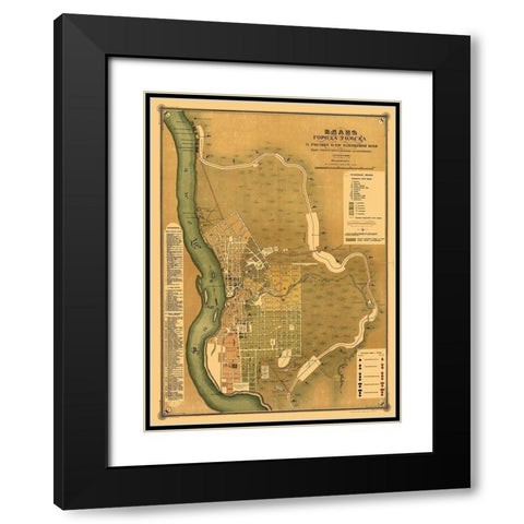 Tomsk Russia Asia - Kononov 1898 Black Modern Wood Framed Art Print with Double Matting by Kononov