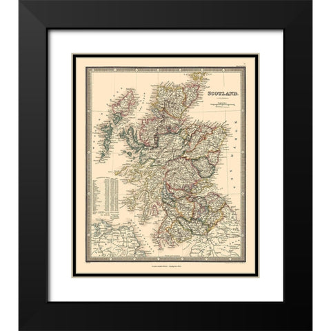 Scotland - Regions - Wyld Black Modern Wood Framed Art Print with Double Matting by Wyld