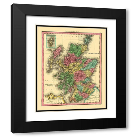 Scotland - Tanner Black Modern Wood Framed Art Print with Double Matting by Tanner