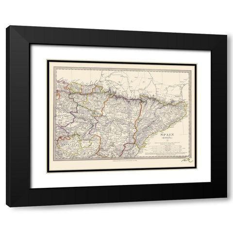 Spain 2 - Baldwin 1831 Black Modern Wood Framed Art Print with Double Matting by Baldwin