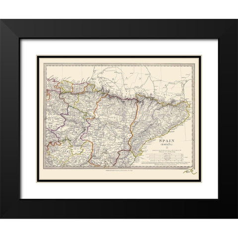 Spain 2 - Baldwin 1831 Black Modern Wood Framed Art Print with Double Matting by Baldwin