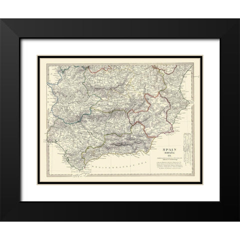 Spain 3 - Baldwin 1831 Black Modern Wood Framed Art Print with Double Matting by Baldwin