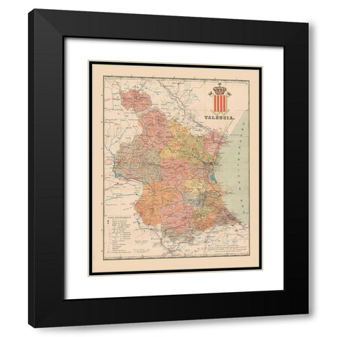 Valencia Spain Europe - Martin 1900 Black Modern Wood Framed Art Print with Double Matting by Martin