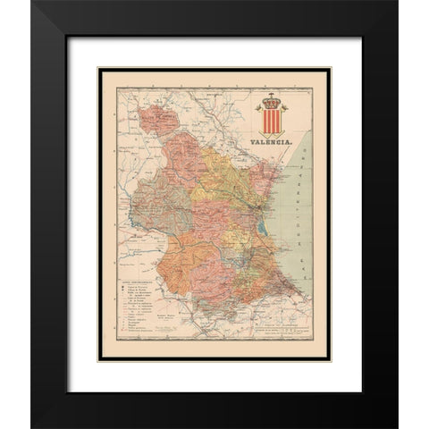 Valencia Spain Europe - Martin 1900 Black Modern Wood Framed Art Print with Double Matting by Martin
